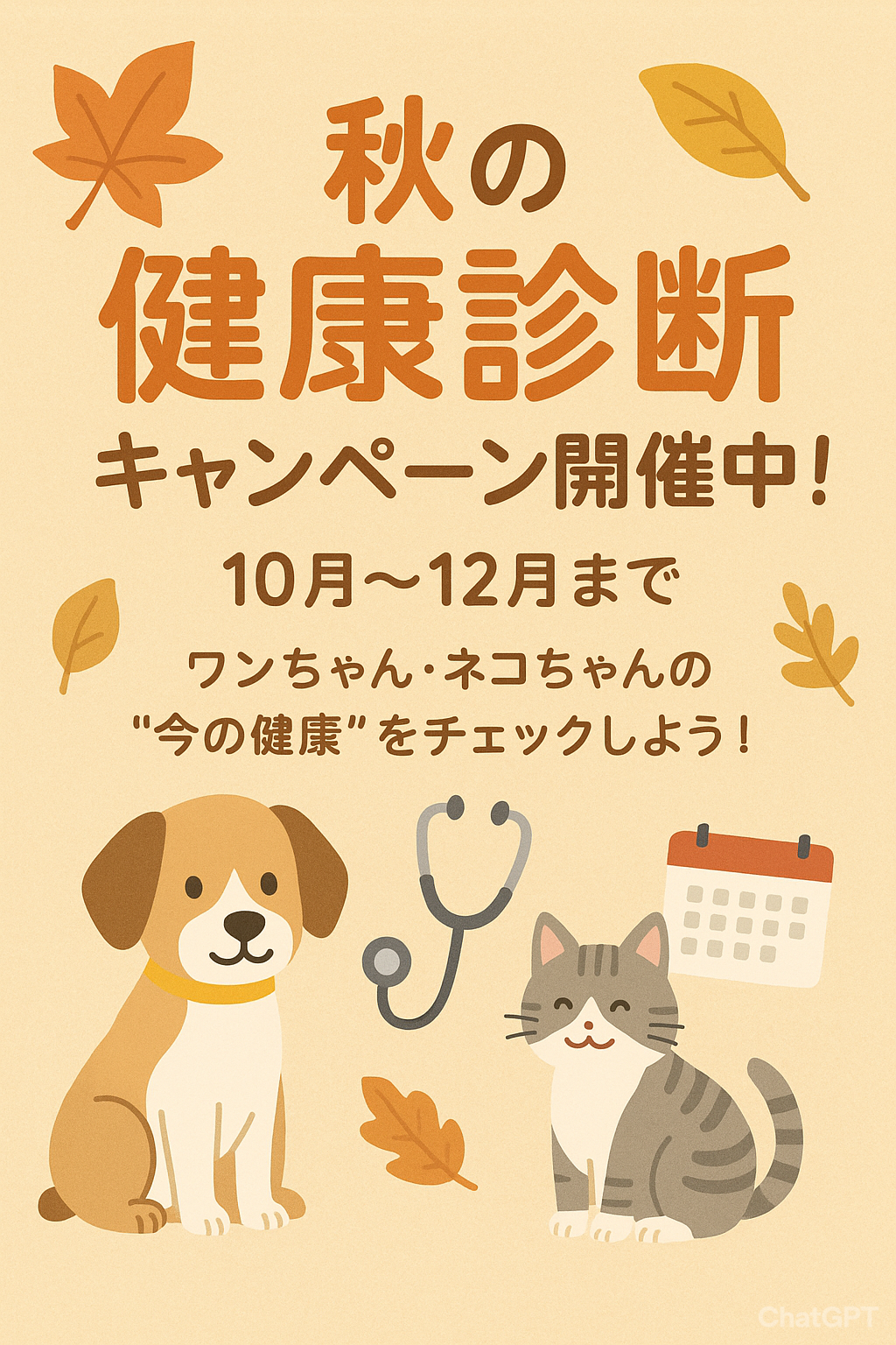 🍂秋の健康診断キャンペーン！🍂