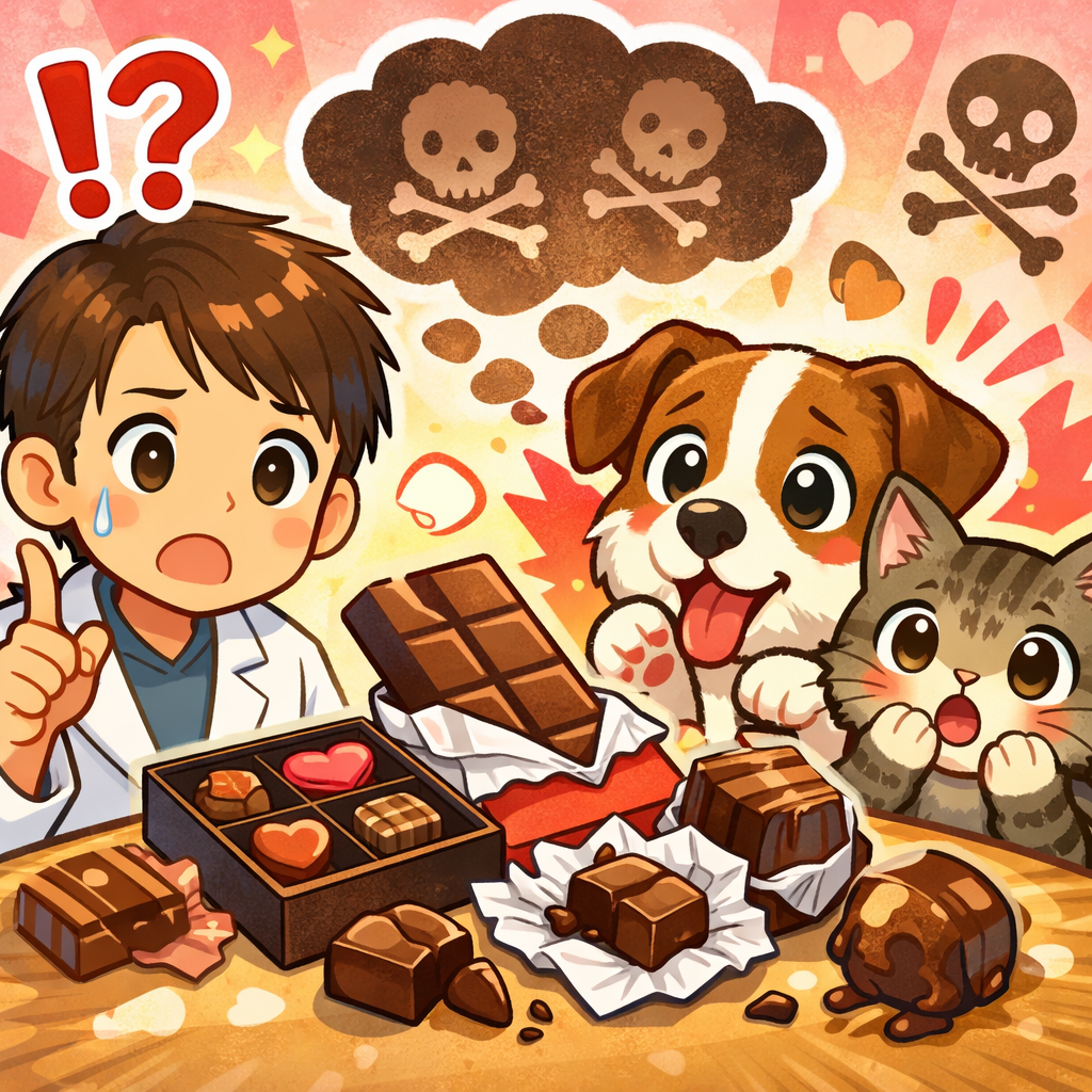 この時期注意！？チョコレートの誤食